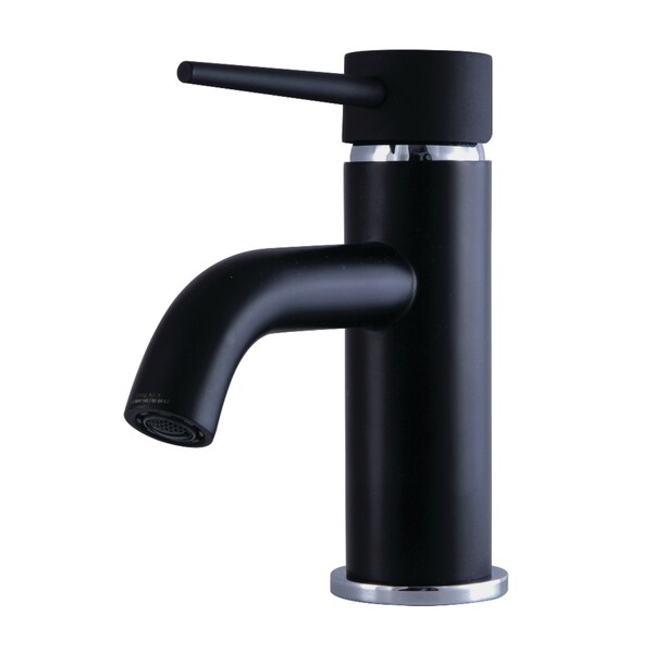 Fauceture New York Single-Handle Bathroom Faucet W/Push Pop-Up, Black/Chrome LS8227NYL - main